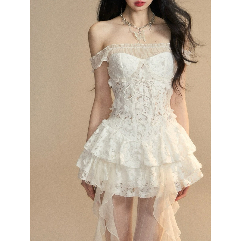 Đầm ren cup ngưc trễ vai-Lisastore | BigBuy360 - bigbuy360.vn