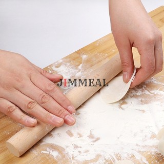 Cây Lăn Bột Gỗ Tự Nhiên Làm Bánh Chống Dính, Nhanh, Đều Jimmeal Dài 30cm 40cm
