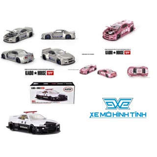 Xe Mô Hình Nissan Skyline GT-R (R34) Các Loại 1:64 Kaido House - MiniGT