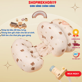 Gối bầu cánh tiên kèm gối phụ kê đỡ bụng, tựa lưng cho mẹ bầu-Khoaibaby