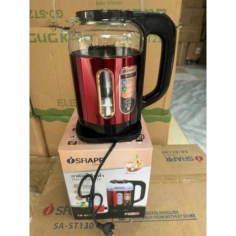 Siêu Tốc S.SFIAPR Dung Tích 2L Công Suất 1800w Đun Sôi Nhanh  Chất Liệu Inox 304 Thủy Tinh