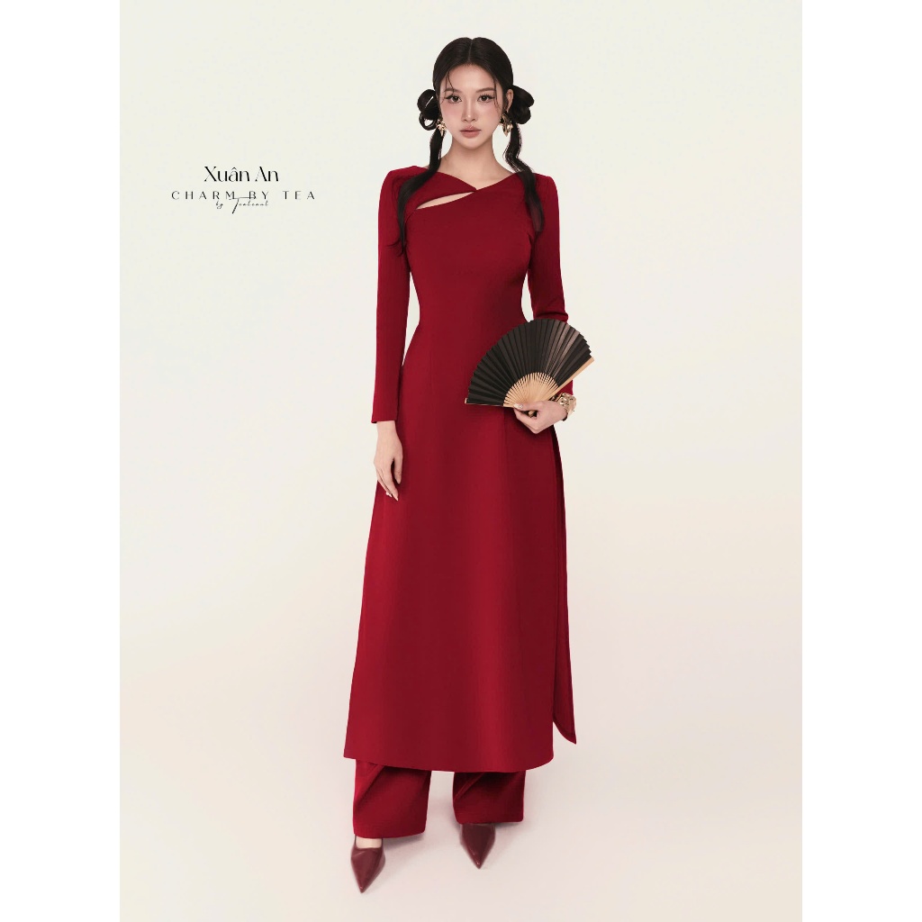 Áo Dài Thiết Kế Charm By Tea: XUAN AN  (KÈM QUẦN)
