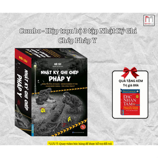 Sách - Combo hộp 3 cuốn Nhật ký ghi chép pháp y (tập 1,2,3) (kèm quà tặng)