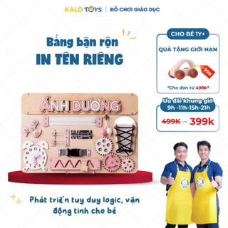Đồ Chơi Giáo Dục Montessori Bảng Bận Rộn - Rèn Luyện Kỹ Năng, Tặng Tên Riêng Cho Bé | Trò Vui BB10