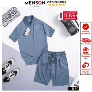  Đồ bộ Adidas nam mùa hè cao cấp vải mát phom dáng đẹp Menson MH5-50 Bộ das nam hàng hiệu mùa hè 2025 