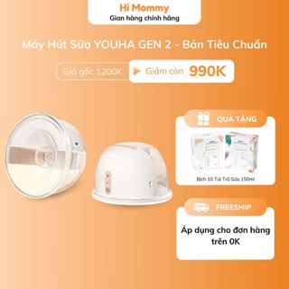 (BH 12 THÁNG) Máy Hút Sữa Không Dây Rảnh Tay YOUHA GEN 2 Kết Nối App Điện Thoại Bản TIÊU CHUẨN Mới 2024