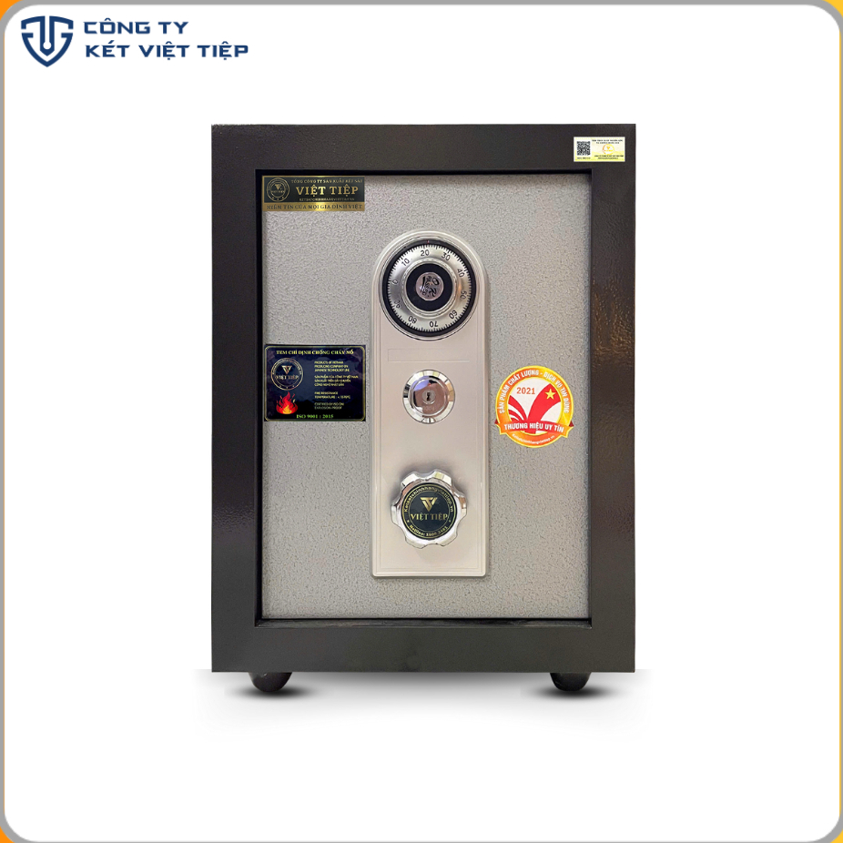 Két sắt Việt Tiệp khóa cơ cố định KR50 - C chống cháy, 40kg+_ . Sản phẩm Của Công Ty TNHH SX Két Việ