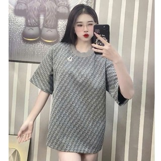 Áo Thun Nữ Form Rộng , Áo Phông Unisex D I Dệt Full Áo Kèm Charm Tag Bọc Đủ Ton Da Chất Cotton Pha Len Mềm