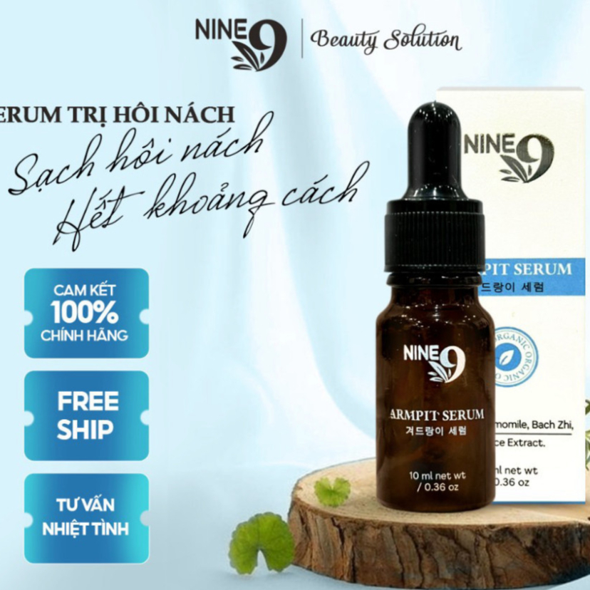 Tinh chất hôi nách Nine 9 10ml khử mùi diệt khuẩn không mùi khô thoáng hiệu quả