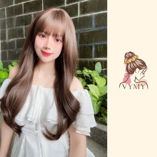 Tóc nguyên đầu xoăn dợn có mái 50-60cm CC93 - Tóc Giả Cao Cấp VyMy