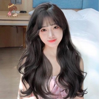 Tóc nguyên đầu xoăn dợn có mái 50-60cm CC93 - Tóc Giả Cao Cấp VyMy