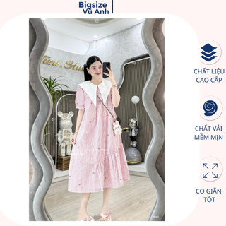 Đầm bầu dáng dài đuôi cá , váy bầu thiết kế sơ mi đính nơ cổ vạt kẻ 2 màu chất thô mềm mát 2 màu trẻ trung siêu hot