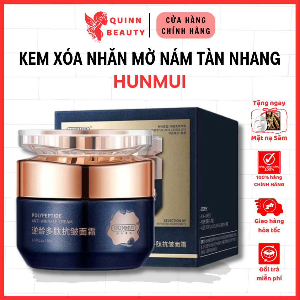 Kem bôi xóa nhăn mờ nám Hunmui - Giúp cải thiện nếp nhăn, mờ nám tàn nhang, cho làn da tươi trẻ trắng sáng đều màu