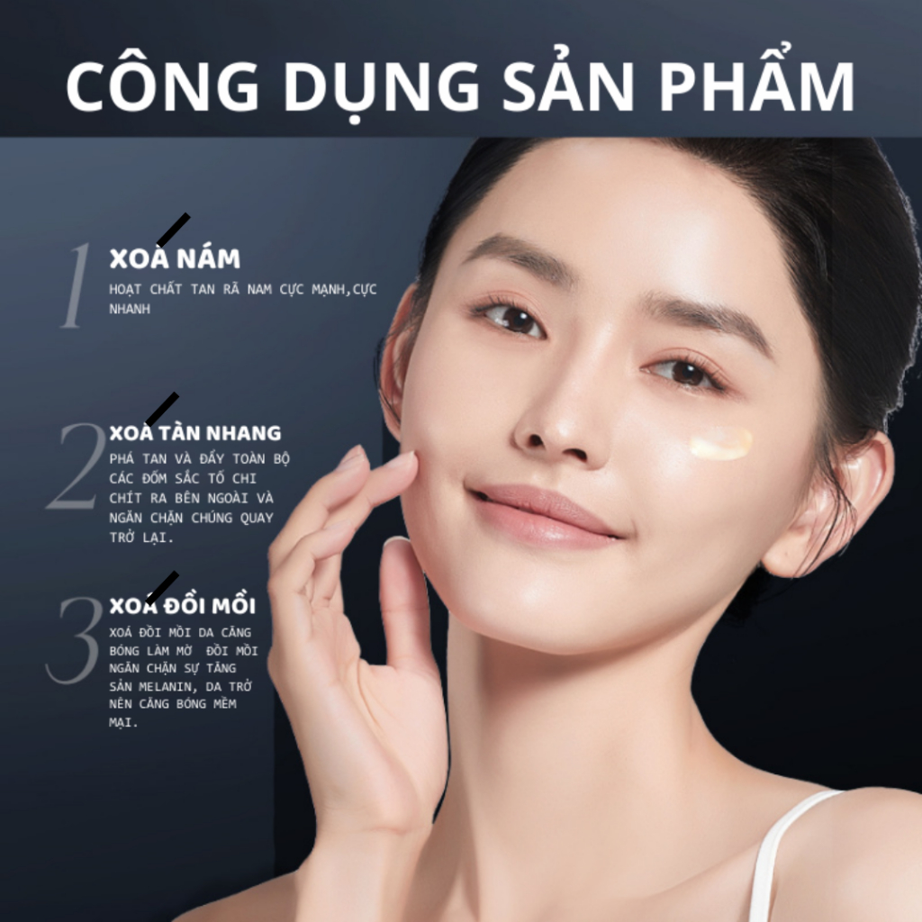 Kem bôi xóa nhăn mờ nám Hunmui - Giúp cải thiện nếp nhăn, mờ nám tàn nhang, cho làn da tươi trẻ trắng sáng đều màu