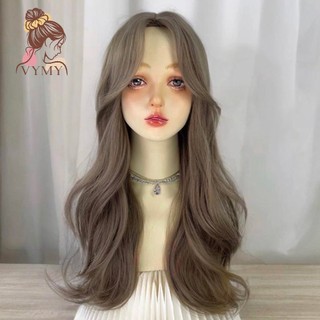 Tóc giả nguyên đầu xoăn lơi 2 mái ngôi ziczac - Tóc Giả Cao Cấp VyMy