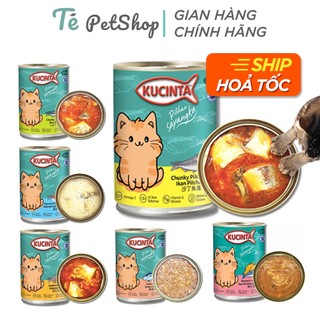 [Lon 400g] PATE KUCINTA cá thật tươi ngon cho mèo (hàng NK Thái Lan)