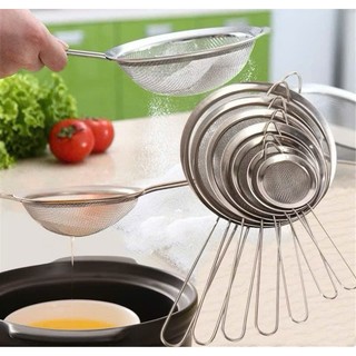  SALE Vợt Rây bột inox lọc trà cafe có tay cầm làm bánh vắt chanh inox - Dụng Cụ Lọc Bột Rây Lọc Sifter Lưới Lọc các size 