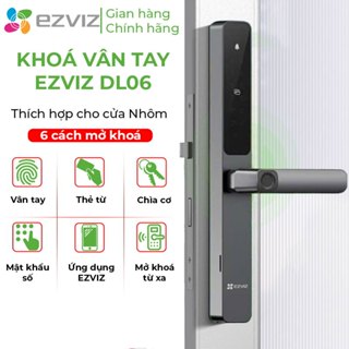  Khoá vân tay Ezviz DL06 Pro - Nhiều cách mở khoá Vân tay 2 mặt siêu nhạy app Ezviz Tiếng Việt tích hợp Wi-Fi BH 24t 