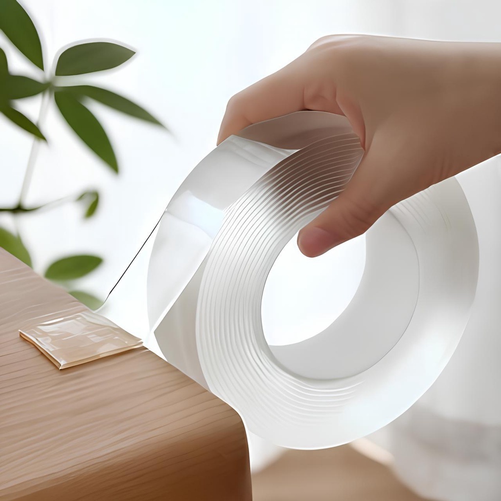 Băng Keo 2 Mặt Siêu Dính Đa Năng, Băng Keo 2 Mặt Siêu Dính Trong Suốt Dán Tường 3m, 5m