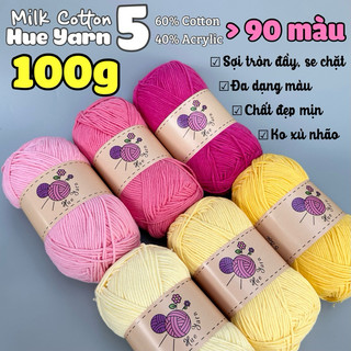  Len Milk Cotton 100g HueYarn 