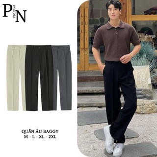 Quần Âu Nam Ông Rộng PN STORE Cạp Chun Lưng Cao Phong Cách Hàn Quôc Trẻ Trung Năng Động QABG02