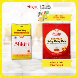 MUA 1 TẶNG 1 - Bộ 2 Bánh tráng Mikiri không nhúng nước vuông tròn lớn - ăn vặt - tiện lợi