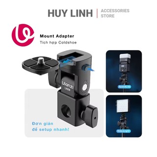 Bộ mount giá đỡ chuyển đổi Ulanzi LA04 tích hợp ngàm coldshoe và tấm tháo nhanh cho chân đèn chính hãng