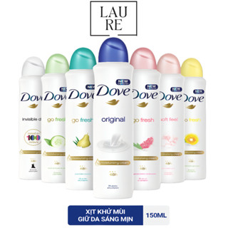  Xịt Khử Mùi Toàn Thân Nữ Dove Go Fresh 150ml Giúp Nàng Khô Thoáng Cả Ngày - Đủ Mùi Hương 