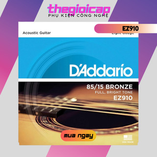 Bộ dây đàn guitar acoustic cỡ 11 d'addario ez910