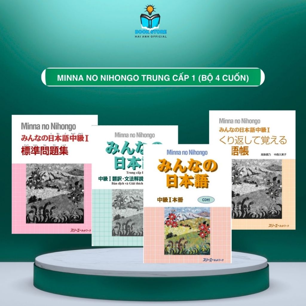 Sách - Minna No Nihongo Trung Cấp 1 (bộ 4 cuốn)
