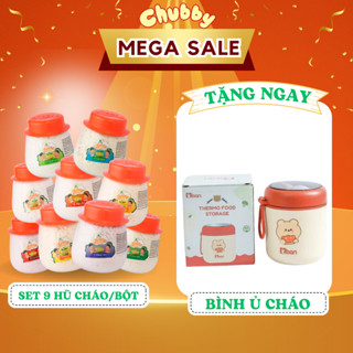 HŨ BỘT MỊN CHUBBY ĂN DẶM CHO BÉ GIÀNH CHO BÉ TỪ 5 THÁNG TUỔI - QUEENMILK CHUBBY