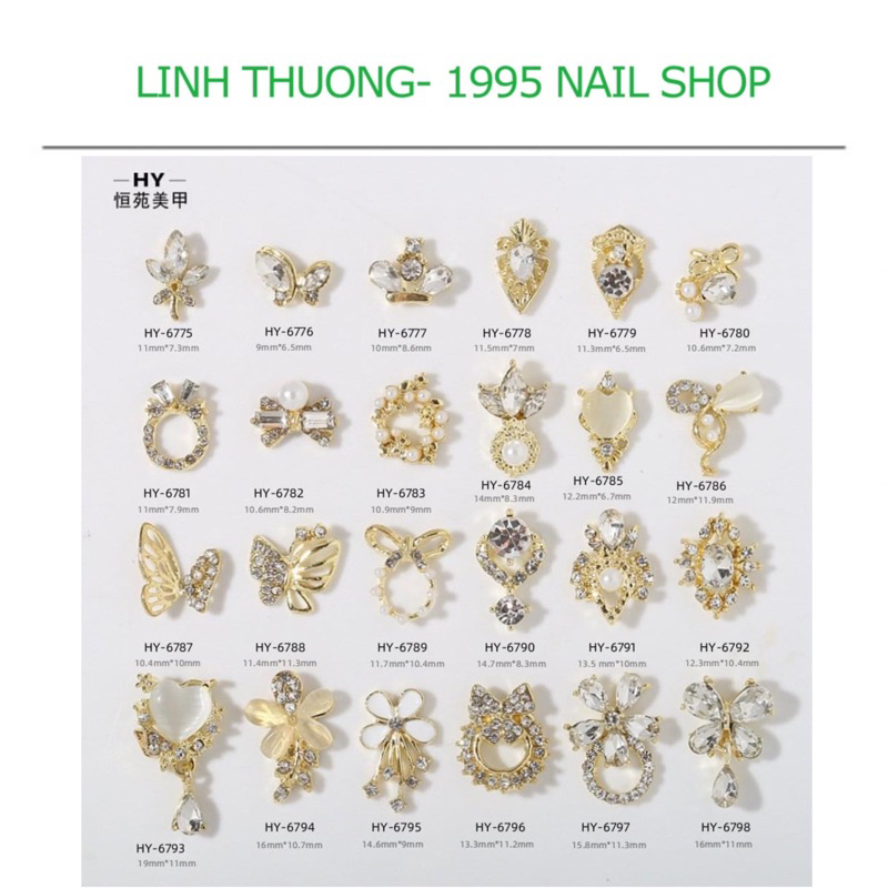 Charm đính móng mã 677 678