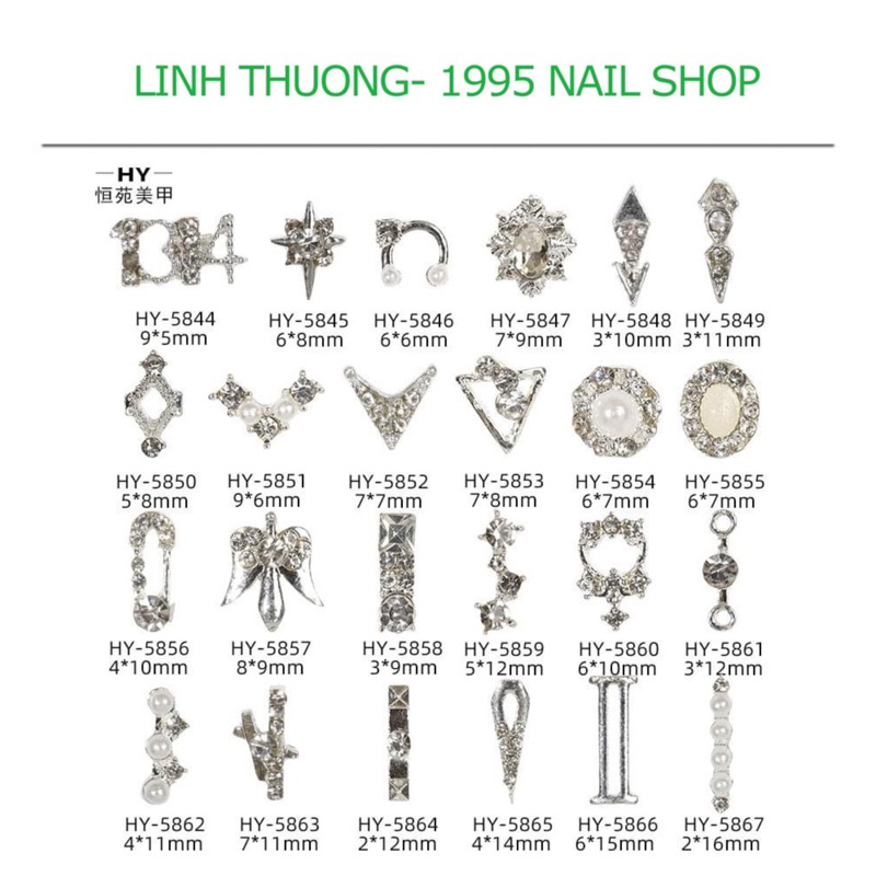 Charm đính móng mã 58