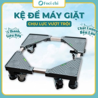 Chân kê máy giặt tủ lạnh BUNA Có Bánh Xe thép cứng, điều chỉnh kích thước , khóa cố định bánh xe