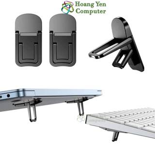 Bộ 2 Chân Đế Laptop Mini Có 2 Mức Gập Lại, Keo Dính 3M Cực Chắc Chắn, Chất Liệu Nhựa Cứng Chắc