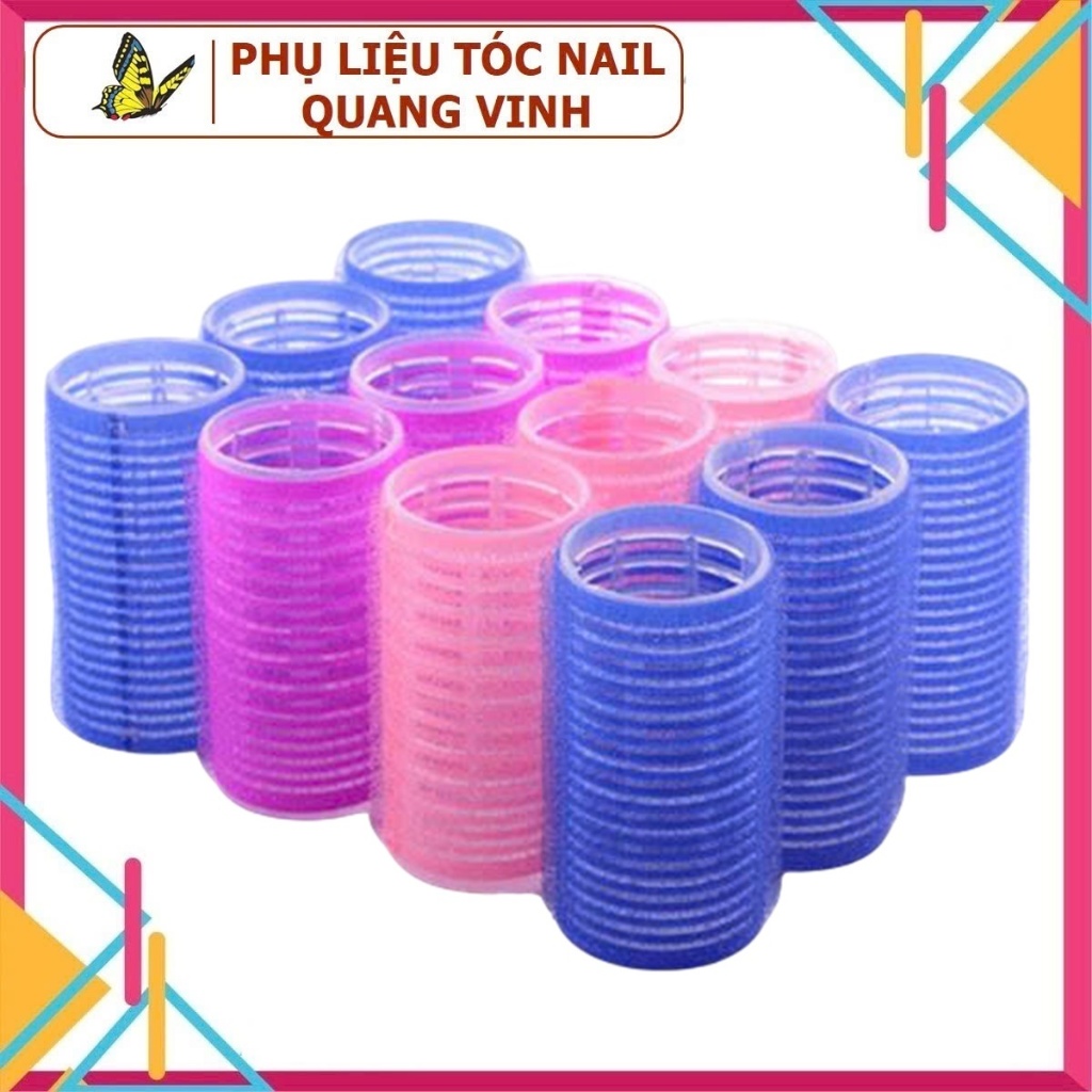 Sét 6 cái lô gai cuốn tóc tự dính [7 size]