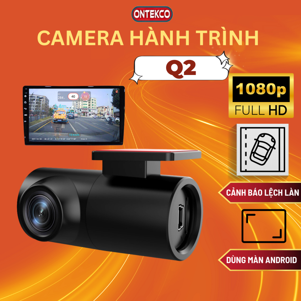 Camera Hành Trình ONTEKCO U2 Full HD 1080p - Ghi Hình Sắc Nét, An Toàn Lành