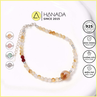 [BẠC 925-BH TRỌN ĐỜI] Lắc tay Bạc 925 Hanada Full Vòng Đá May Mắn , Vòng Tay Quà Tặng ,Mang hằng ngày  2324 G17