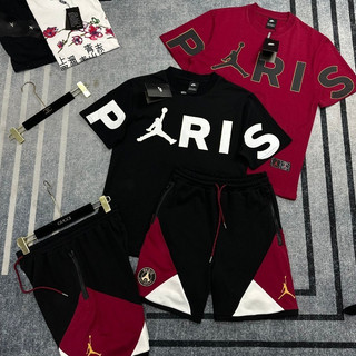  Bộ Quần Áo Nam Jor Đan In Chữ Paris Siêu Đẹp  Bộ Quần Áo Cộc Jor Đan Mùa Hè In Chữ Cao Cấp chất liệu cotton hot 2025 