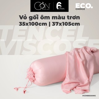 [Nhiều màu] Vỏ Gối Ôm Gòn Bedding Lụa Tencel Viscose Màu Trơn 37x105 cm