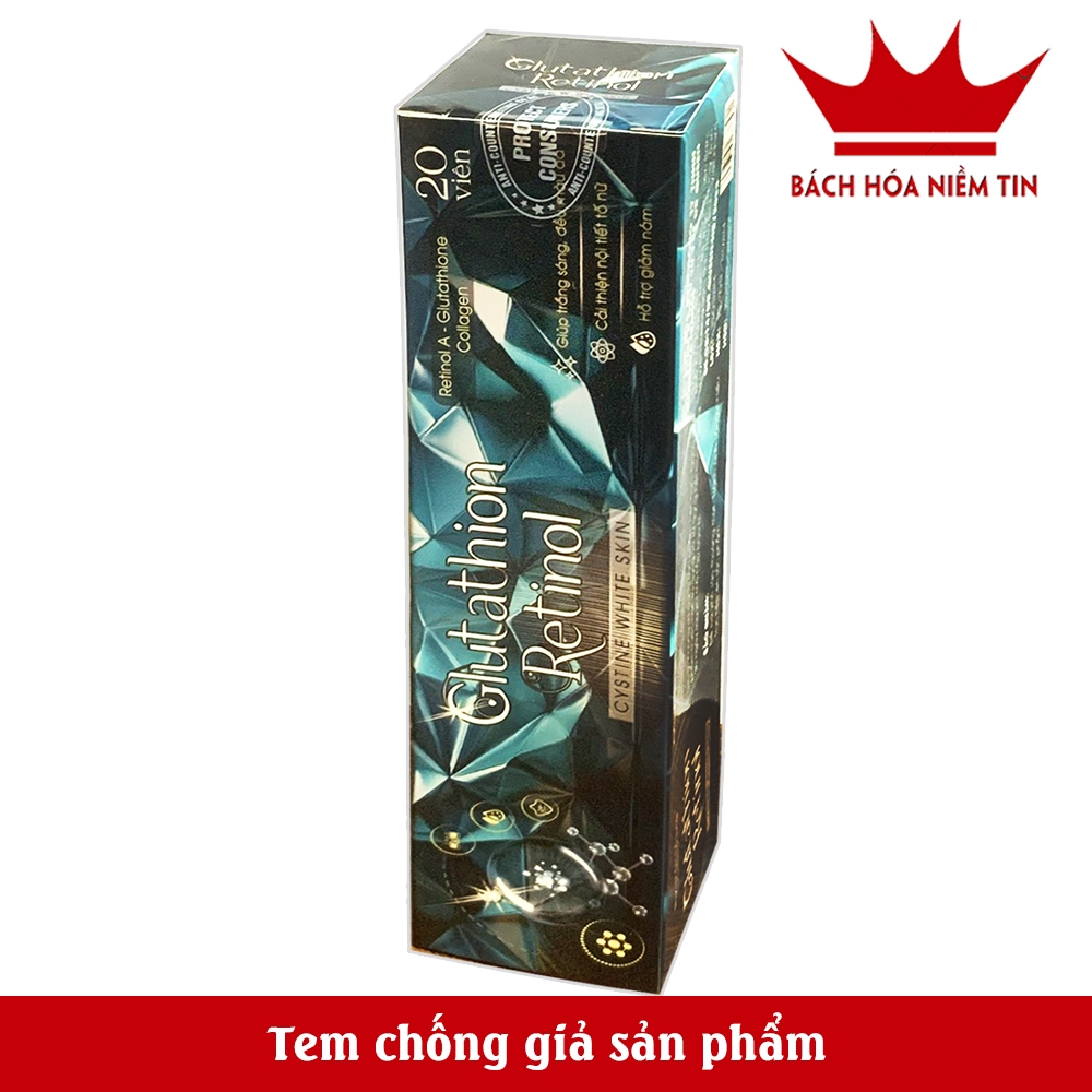 Sủi Glutathion Retinol  - Tuýp 20 viên