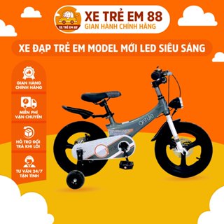 Xe Đạp Trẻ Em Model Mới, Đèn LED Siêu Sáng, Khung Bền Chắc, Đạp Êm Cho Bé Yêu