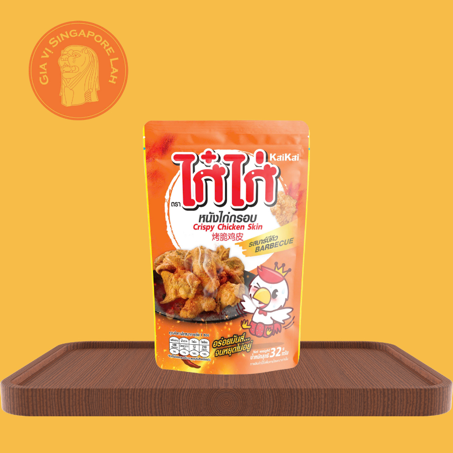 [HSD/EXP: 02/02/2026] Thai Lan Kaikai Da gà chiên giòn vị barbecue / Barbecue-Flavored Snack Crispy 