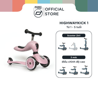 Xe Scooter Scoot and Ride Highwaykick 1 (Rose) | Tích hợp xe trượt chòi chân cho bé 1-5 tuổi