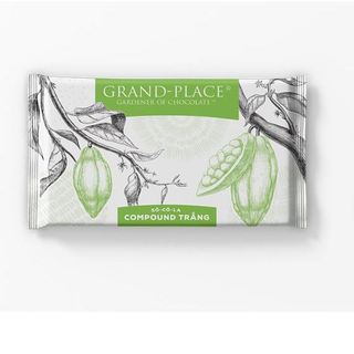 Thỏi 500g socola compound Grand-Place Trắng/Đen - Trời nóng dễ chảy khách cân nhắc- NGỌT ĐỒ LÀM BÁNH