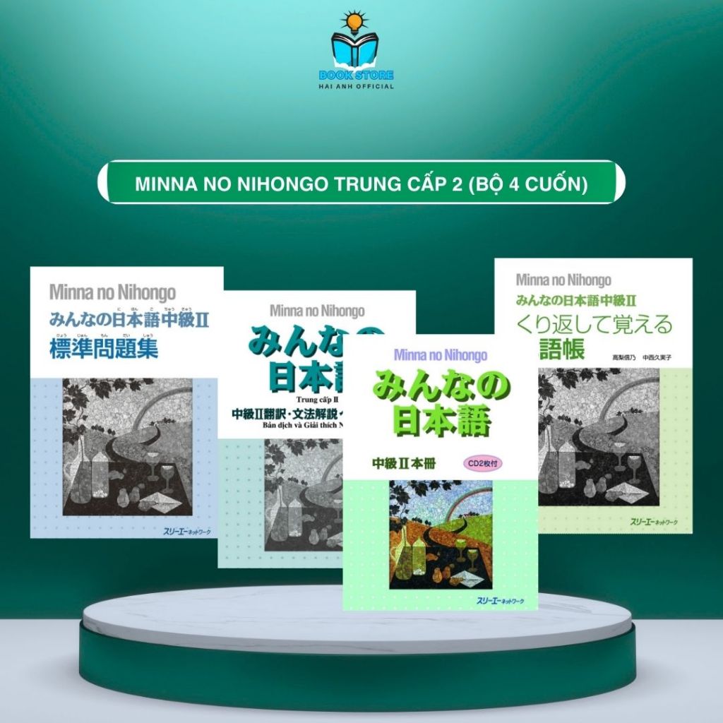 Sách - Minna No Nihongo Trung Cấp 2 (bộ 4 cuốn)