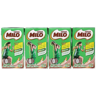 1 vỉ 4 Hộp Sữa MiLo 110ml- 180ml