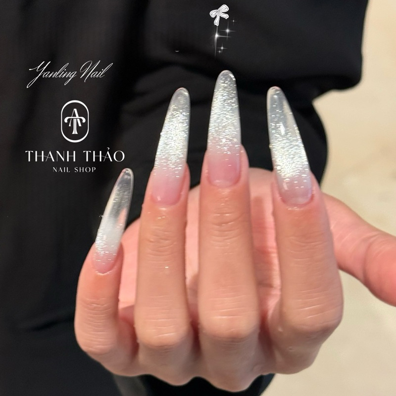 Sơn gel mắt mèo ánh trắng thế hệ mới Adhere chai hoa