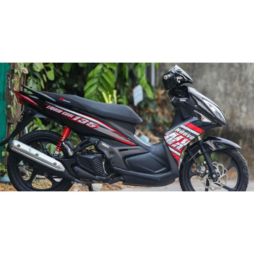 Tem Rời Nouvo 4 LX MX Dán Xe Đen - Tem Cao Cấp