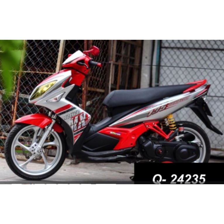 Tem Rời Nouvo 4 LX MX Dán Xe Xám Đỏ